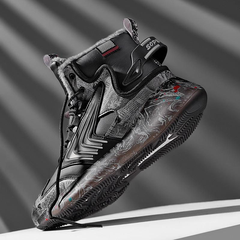 Winter Oversized High Top Velvet Warm Cotton Shoes Snow Boots Trendy Sports and Leisure Shoes Dad Shoes 39-45