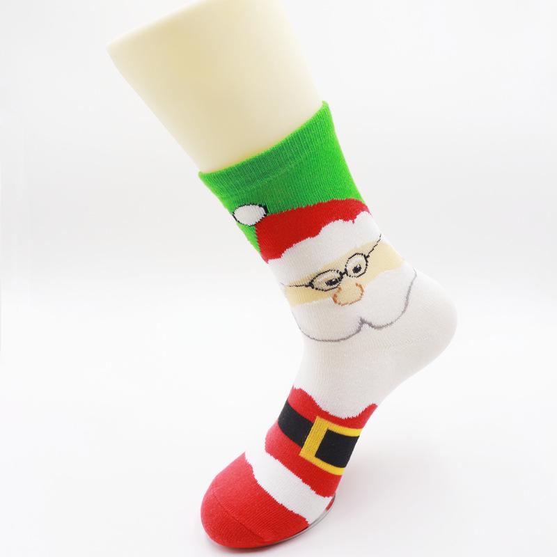 Holiday Cartoon Mid-Calf Women's Christmas Stockings Socks - Perfect New Year Gift In Red