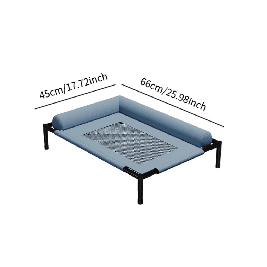 Elevated Cooling Dog Bed Outdoor Raised Cat Bed Pet Washable Raised Bed Hammock Cat Bed for Cats Dogs Breathable Colth Bed