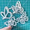 4ks/sada Motýli Kovové řezací šablony Šablona pro DIY Scrapbooking Fotoalbum Embosování Papírové karty Řemesla Výřezy