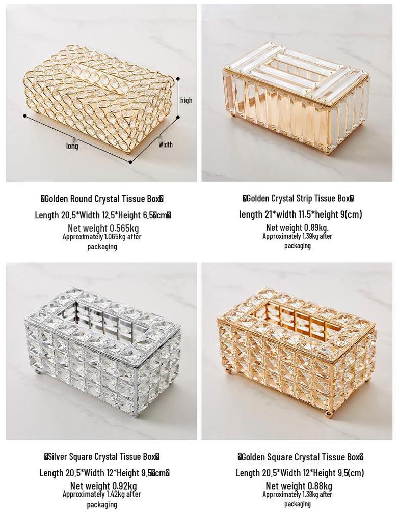 European Luxury Tissue Box: Modern Design for Dining Tables, Coffee Tables, and Hotel Decor