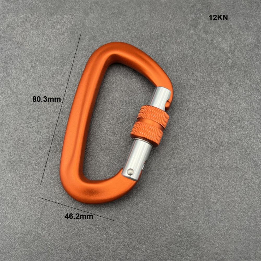 Cârlige pentru chei în formă de D multicolore, Aluminiu, Blocare de siguranță pentru alpinism, Echipament de protecție pentru alpinism