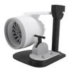 Desktop Fan with Red Tail Light Innovative Turbofan Engine Shape USB Turbo Cooling Fan Humidifier for Home