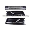Volkswagen Passat 2016-2019 Front Bumper Fog Light Frame Mesh Grille Cover (No Hole)