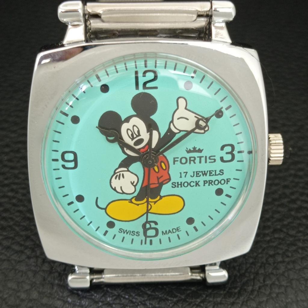 HAND-WINDING VINTAGE SWISS MENS REFURBISHED SEA GREEN COLOR DIAL WATCH A707270-1