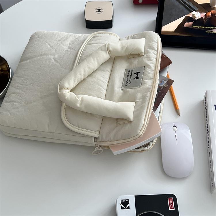 Korean Style Tablet Sleeve: Fits 11-12.9" iPad Pro & 14" Laptop, Single Shoulder & Handheld