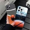 Basketball Basket Sports Soft Phone Case for iPhone 16 16E 17 Air 15 Pro Max 14 Plus 13 Mini 11 12 7 Black Cover Back Shell