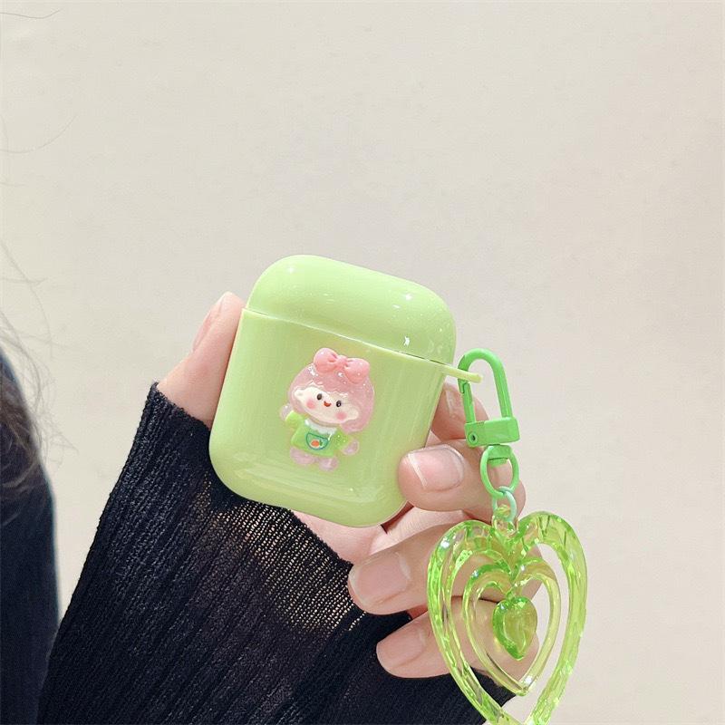 Xiaoqing Fresh Air Is Suitable For Airpodspro3 Apple Bluetooth Headset Cover Airpods1/2 Generation Soft Girl