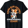 Baseball Corgi Dog Lover Baseball Player Sport Paw Puppy T-Shirt