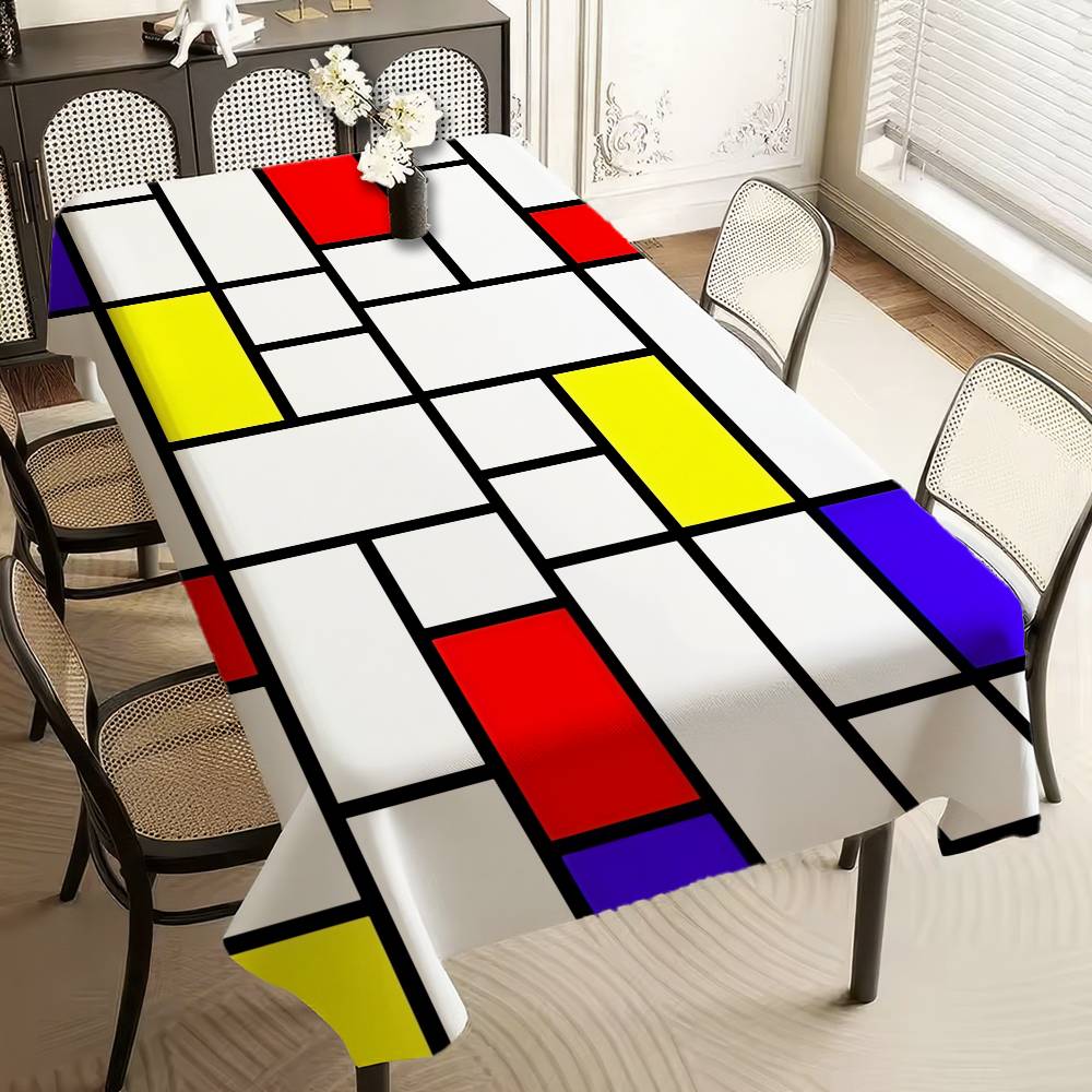 Art P-Piet CC-ornelies M-Mondrian Tablecloth Home Dinner Table Cover Banquet Outdoor Party Cover Hotel Decoration Tablecloths