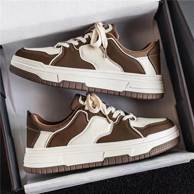 

Black and white panda color scheme board shoes spring new breathable versatile white shoes lightweight sports and leisure men s shoes 44 коричневый