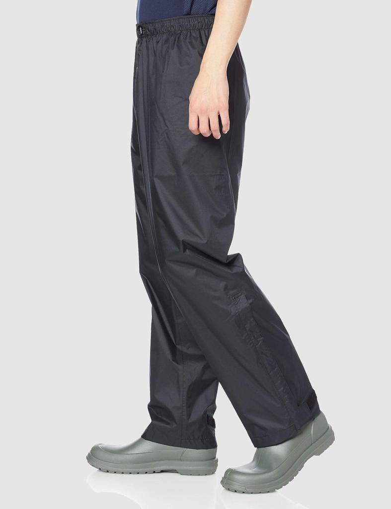 Mizuno Aquablock Rain Pants, Berg Tech, Unisex, Waterproof, Breathable, 20-Wash Durable Water Repellent, Outdoor/Fishing, Black, XL, B2JF0A01