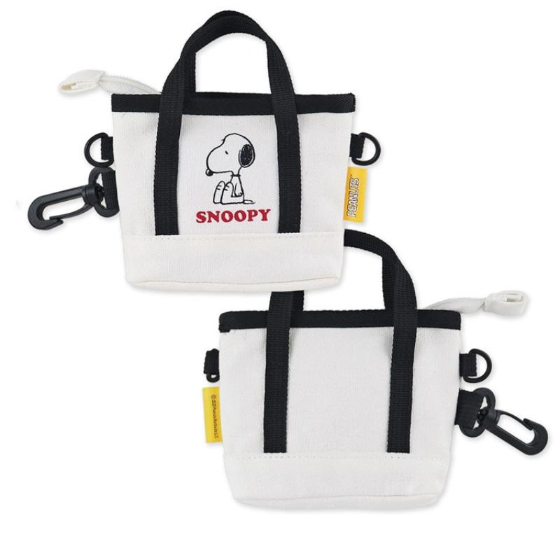 Snoopy Canvas Coin Purse Cartoon Anime Action Figures Q Figural Cute Small Key Card Carry-on Storage Bag Children Birthday Gifts