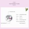 bamoer Family Letter Floral Bead Grandma Nana Heart 925 silver CZ Charms fit Original Bracelet Bangle Jewelry SCC1762