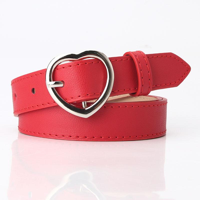 Fashionable Womens Casual Waist Belt With Alloy Buckle For Versatile Outfit Matching красный