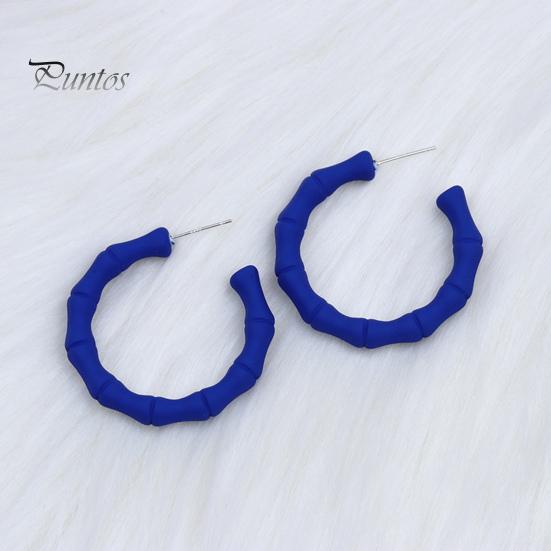 1 paire de boucles d'oreilles créoles simples pour femmes, Style doux, couleur bonbon, boucles d'oreilles circulaires en acrylique, robe de fête de vacances, bijoux d'oreille, accessoires d'anniversaire