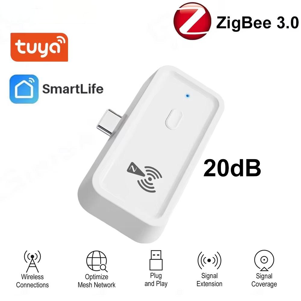 Tuya ZigBee 3.0 Repeater Wireless Amplifier USB Signal Extender Smart Home Device Expand Smart Life APP works with Gateway