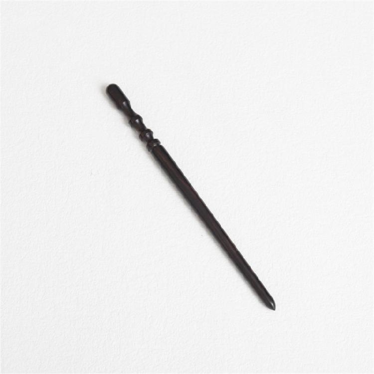 Ebony Wood Leather Edge Burnisher Tool Professional Round Leather Edge Burnisher Tool for Burnishing Leather Hand Making