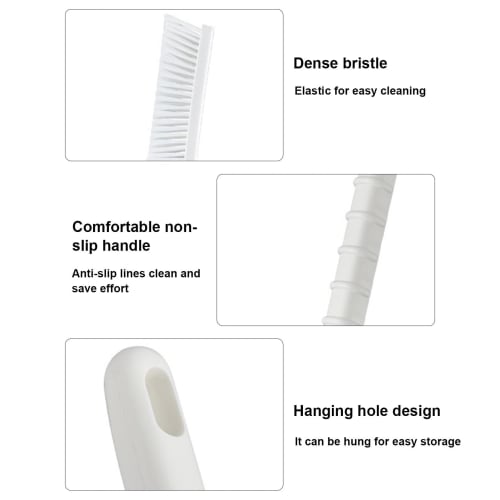 Generic Long Handle Gap Cleaning Brush, Multi-Purpose Scrub Brush for Window Rails, Door Grooves, and Narrow Spaces