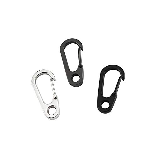 TEMLUM Carabiner, Small Mini Carabiner, Set of 10, Snap Hook,