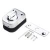 Glass Door Lock Latch Lock No Need Punch Holes Twist The Handle