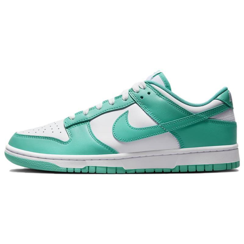 Nike Dunk "Clear Jade" trendy casual low-top sneakers for men in white and green DV0833-101