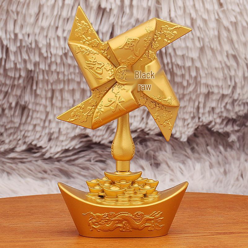 

Sand Gold Dragon & Phoenix Pinwheel Decompression Ornaments – Metal Desktop Decor