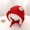 Thick Baby Hooded Hat Soft Woolen Beanie Fashion Infant Winter Hat