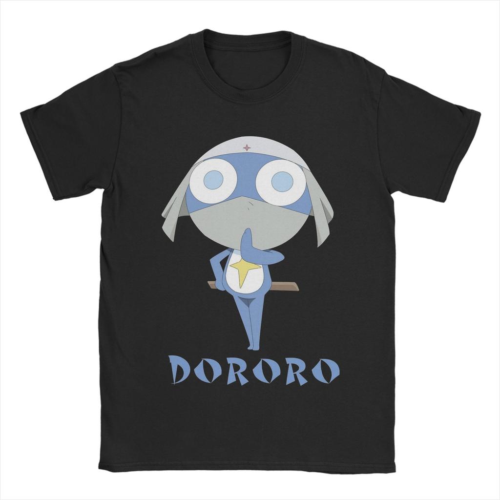Men Women Lance Corporal Dororo Reporting Sgt Frog Keroro T Shirt  Pure Cotton Clothing Fun Short Sleeve Tees Summer TShirt