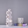 Ceramic Crafts Flower Vase Stereoscopic Embracing Stripes Flower Arrangement Accessories Home Decoration Accessories