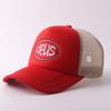 New printed baseball cap European and American outdoor breathable truck driver mesh cap