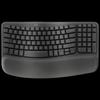 Logitech Wave Keys Wireless Bluetooth Ergonomic Keyboard