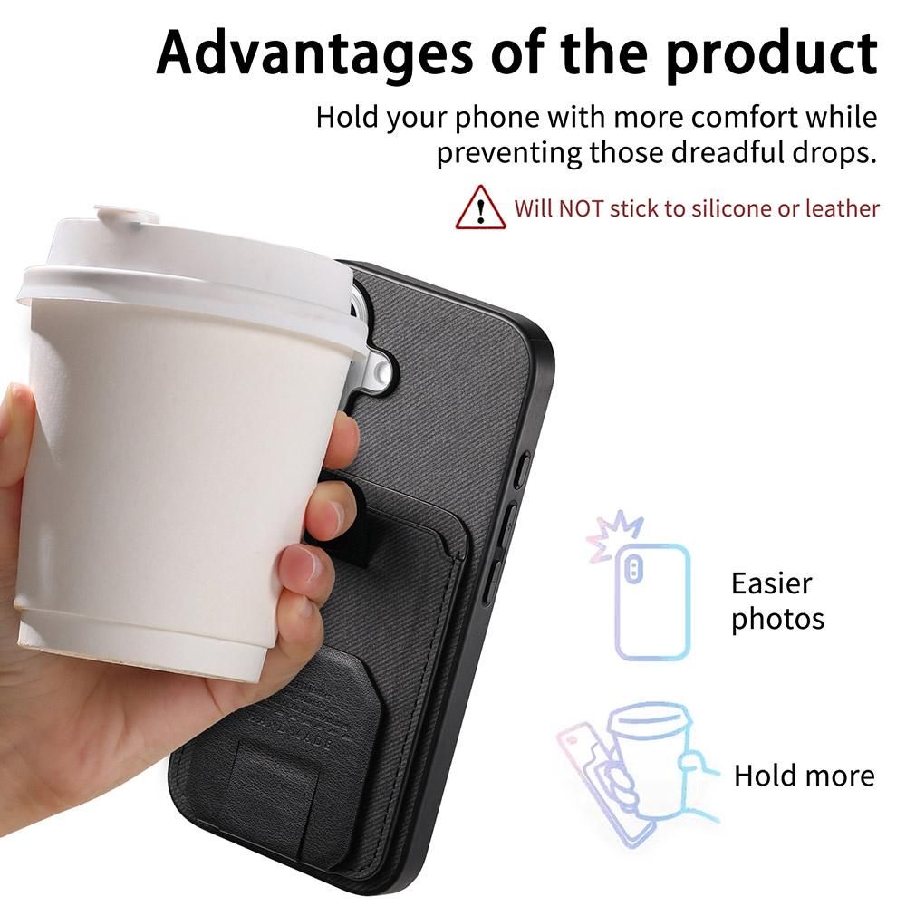 Non-Slip Grip Back Case For Google Pixel 9 10 Pro XL 9A Card Holder Hidden Stand Phone Cover Nothing CMF Phone 2 Pro Cases