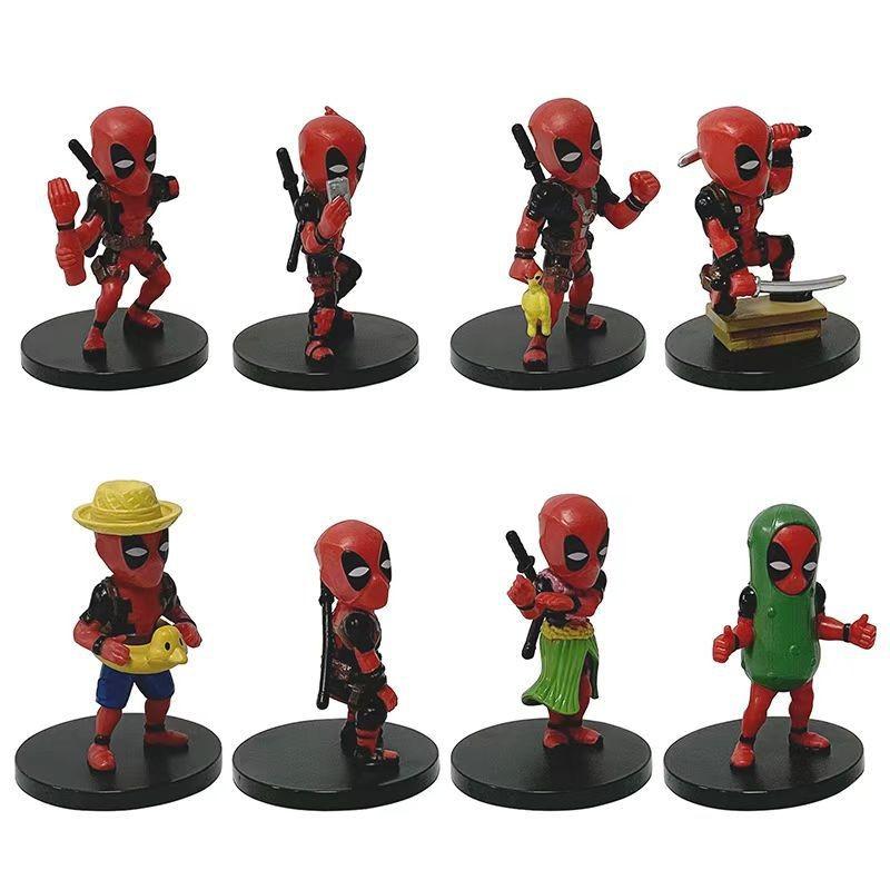 Character Deadpool Model Toys Cute Cartoon Living Room Tabletop Decor Dolls