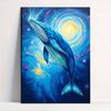 Blue Whale Diamond Decorative Painting Set Full Diamond Embroidery Decorative Painting Handmade Products 5D
