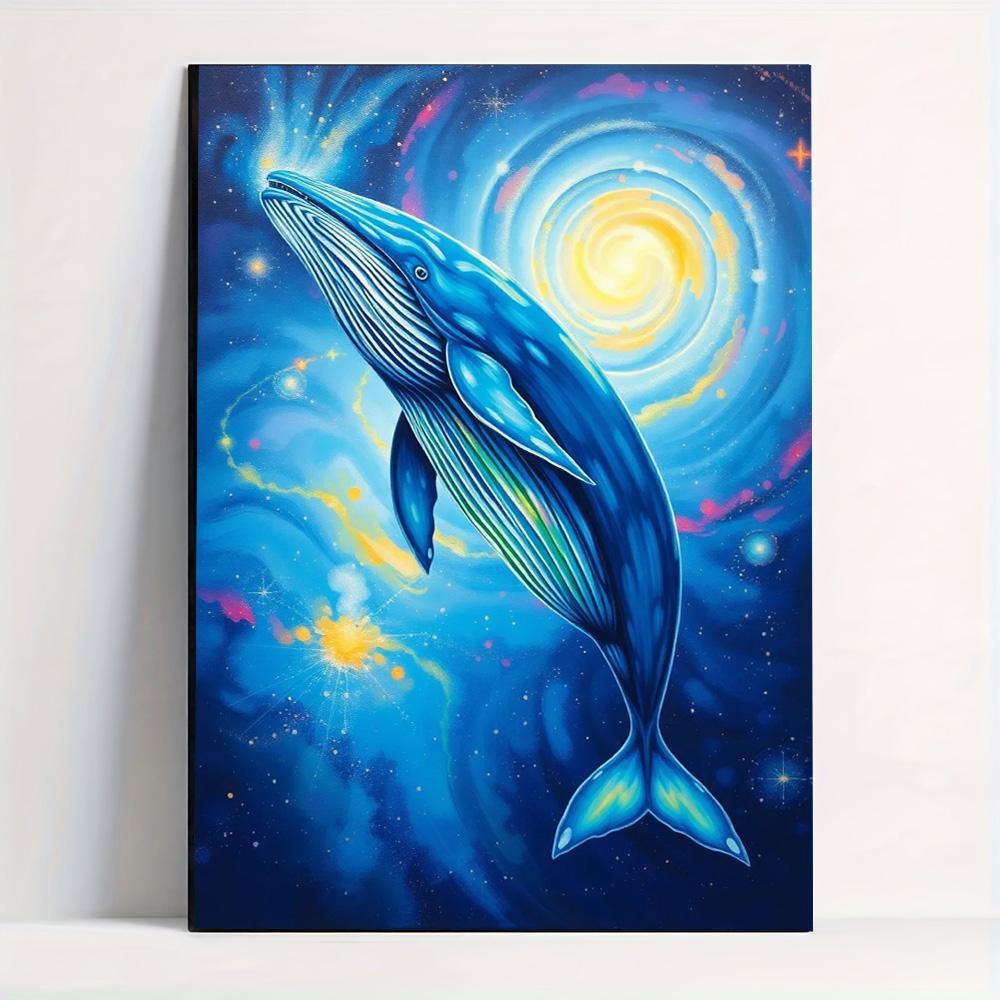 Blue Whale Diamond Decorative Painting Set Full Diamond Embroidery Decorative Painting Handmade Products 5D