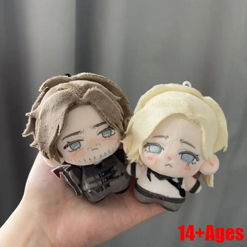 Game Leon Scott Kennedy Grace Ashcroft Cosplay Keychain Cute Q Version Plush Cotton Doll Backpack Pendant Keyring Accessories