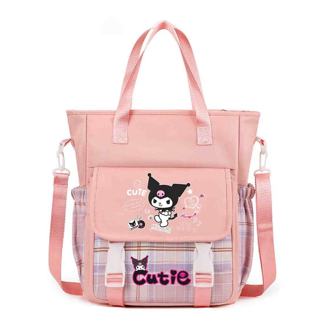 Crossbody Bag Student Class Book Holder Extra Large Bag Shoulder Make-Up Bag Cute Cartoon Printed Crossbody Bag