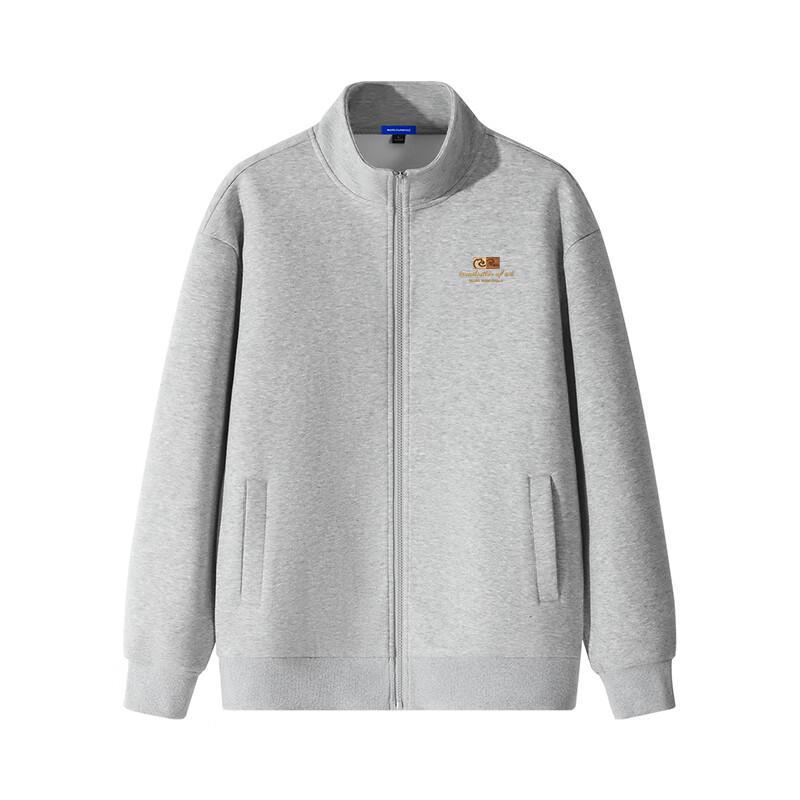 Mark Fairwhale Men's Stand Collar Zip-Up Sweatshirt