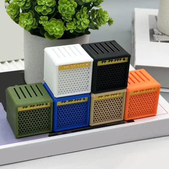 Guitar Pick Storage Box Retro Amplifier Design Pick Holder Pick Organizer Holds 5 Picks Display Stand Gift for Musicians Guitarists