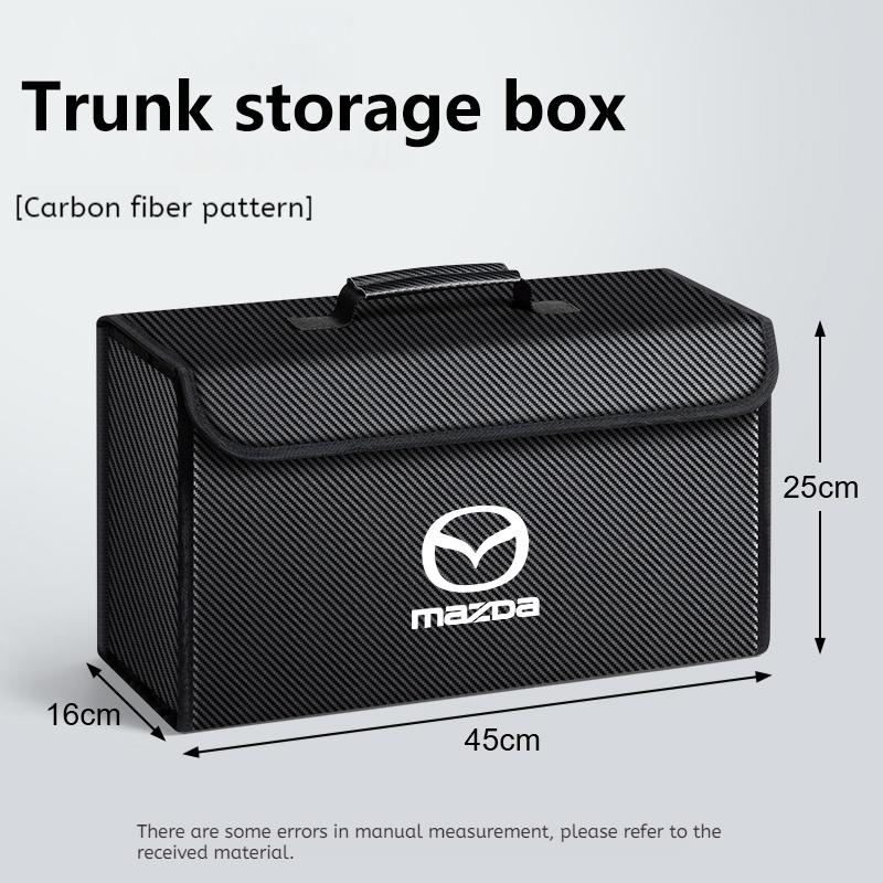 For Mazda 3 6 Alexa CX-30 CX-3 CX-5 CX-8 CX-9 2019 2020 2023 2025 Car Trunk Storage Box Foldable Stowing Tidying Bag Accessories