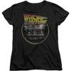 Back To The Future - Womens Back T-Shirt, Size_ Large, Color_ Black