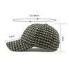 Männer Woolen Hut Frauen Frühling Herbst Plaid Kappe Weibliche Warme Baseball Kappe Sonnenschutz Hut