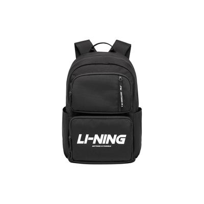 Li Ning Sports Life Collection Polyester Backpack Unisex Black ABSU165-2