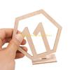 92MF 10pcs/set Hexagon Table Number Sign Home Holiday Party Background