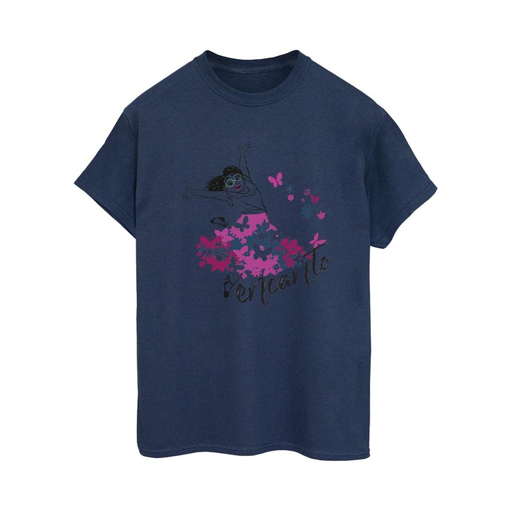 Disney Womens/Ladies Encanto Mirabel Flower Cotton Boyfriend T-Shirt