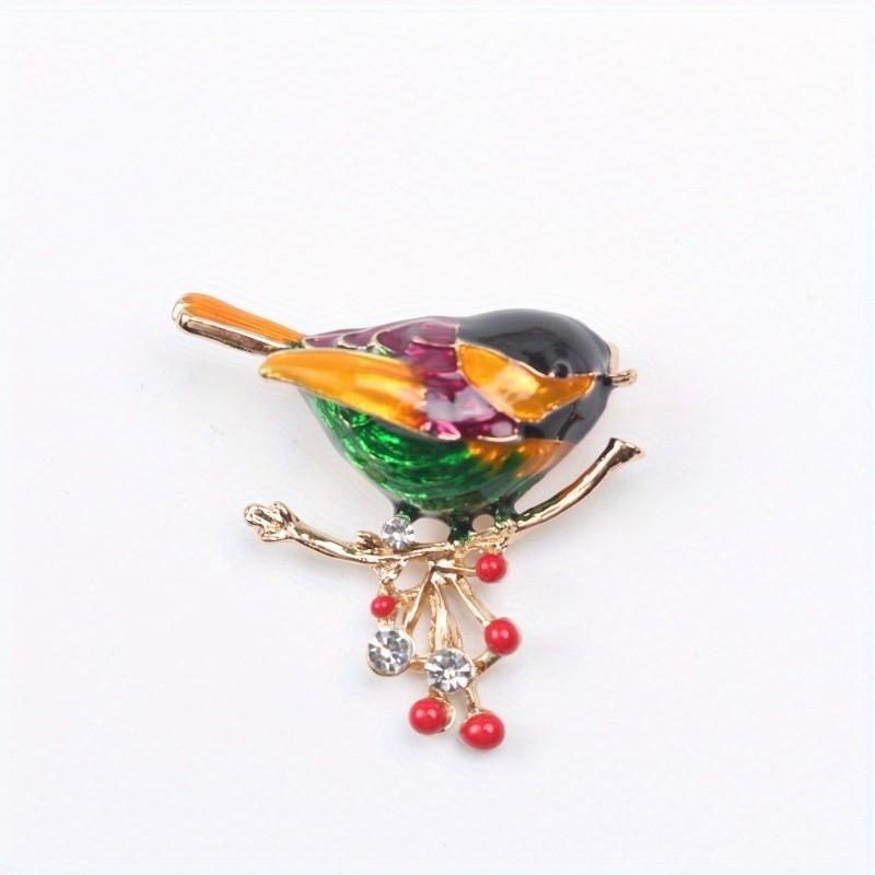 Animal Crystal Brooch With Alloy And Electroplating For Fashion Accessories