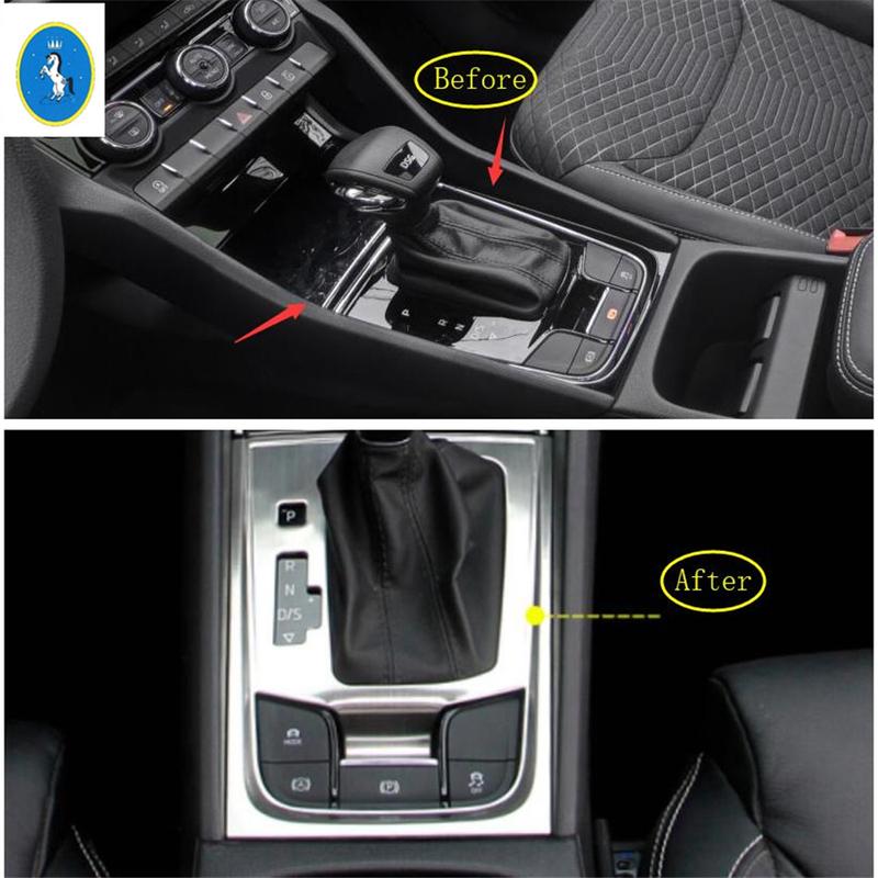 Central Control Stalls Gear Shift Box Decoration Panel Cover Trim Decoration For Skoda Kodiaq 2017 -  Interior Accessories