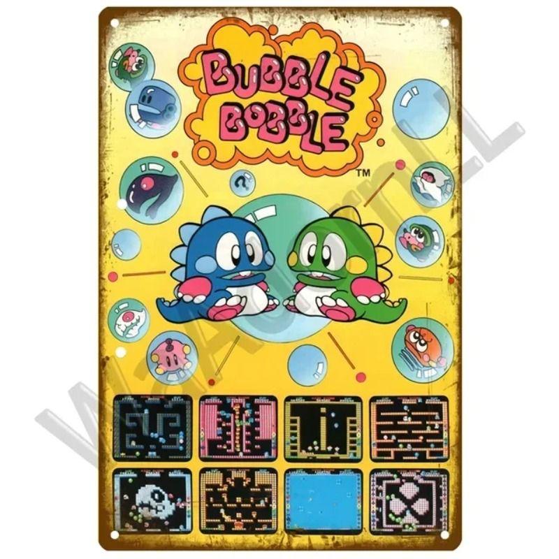 Vintage Gaming Theme Tin Painting for Game Room Club Home Wall Decor