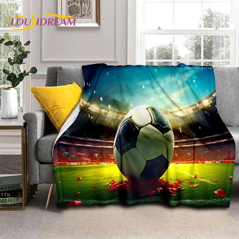 29 Stil Futbol Sahası Futbol Spor Karikatür Yumuşak Battaniye, Ev Yatak Odası Yatak Kanepe Seyahat Örtüsü Çocuk Hediyesi için Yumuşak Atma Battaniye